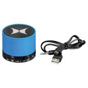 Mini haut-parleur Bluetooth, rond, bleu