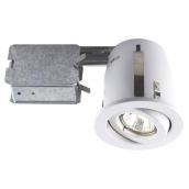 Luminaire halogène à encastrer Bazz, GU10, blanc