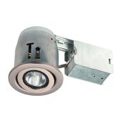 Luminaire halogène à encastrer Bazz, GU10, satin