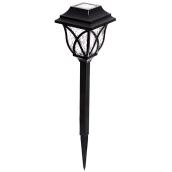 LED Solar Garden Light - 10.4'' - Black - Pack of 6