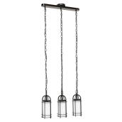 Luminaire suspendu avec chaîne à 3 lumières « Louvière »