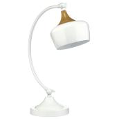 Lampe de table en métal, URBANIA, 60 W, blanc