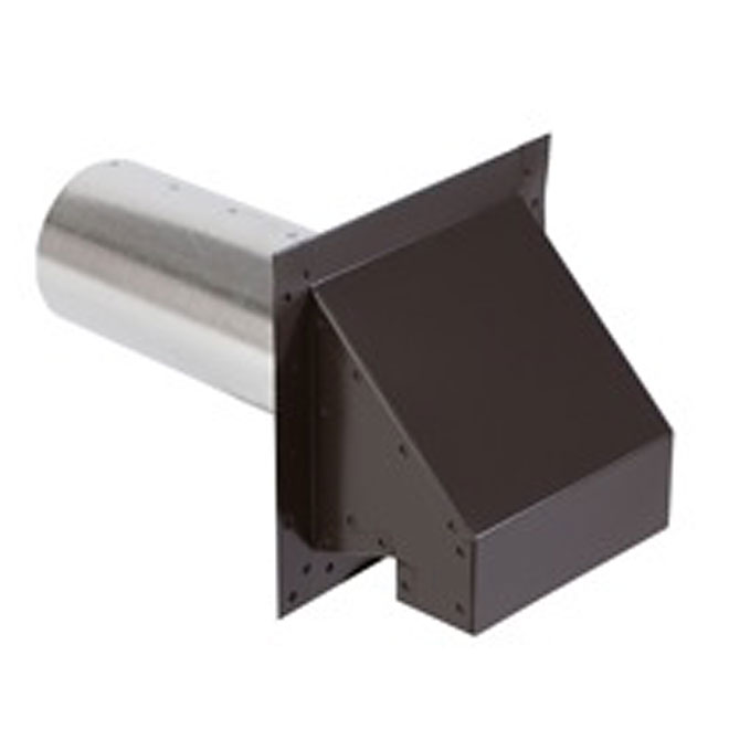 Daoust Dryer Shutter - Wall and Ventilation - Brown - 9-in L x 4-in dia