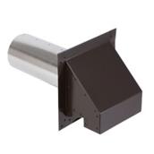 Clapet de sécheuse Daoust, tuyau et sortie murale, brun, 9 po de long x 4 po de diamètre