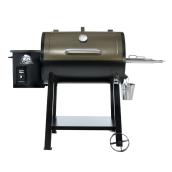 Barbecue à granulés de bois, 440 po², noir et cuivre