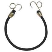 Corde élastique avec boucle de tirage - 1/2'' x 24'', noir