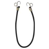 Corde élastique avec boucle de tirage, 1/2'' x 18'', noir
