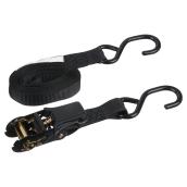 Ratcheting Tie-Down - Black - 1'' x 15' - 1200lbs