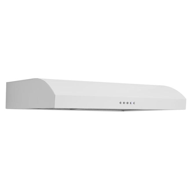 Mistral 30-In 350 CFM LED Undercabinet Range Hood White