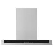 MISTRAL 30-In 450 CFM Stainless Steel/Black Glass Ducted Wall-Mounted Chimney Range Hood