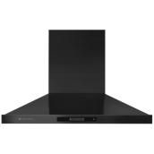 MISTRAL 30-In 450 CFM Black Stainless Steel Ducted Wall-Mounted Chimney Range Hood