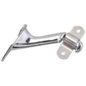 Onward Adjustable Hanger Handrail Brackets - Chrome Finish - Steel - 2 1/4-in H x 1 1/4-in W