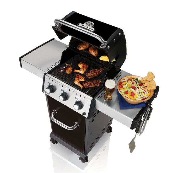 Propane Gas BBQ - 440 sq.in. - 30,000 BTU - Black