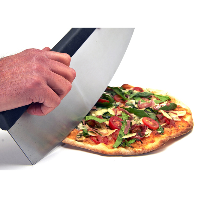 Couteau à pizza demi lune Ooni en inox - 38 cm