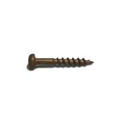 Reliable Fasteners 100-Count #6 x 1-in Pan-Head Brown Square-Drive Deck Screw