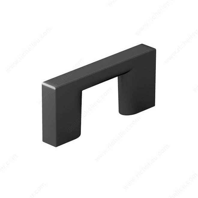 Richelieu Rectangular Pull Handle - 2.24-in - Contemporary - Matte Black