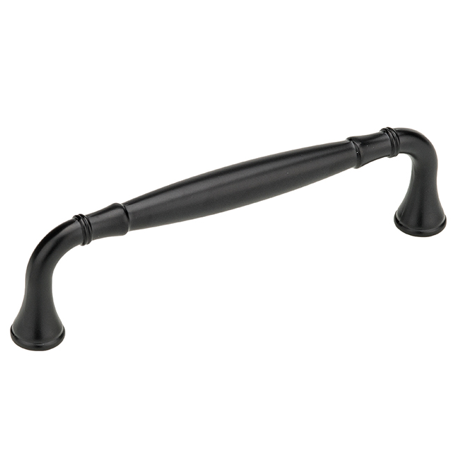 Richelieu Arched Pull Handle - 5.67-in - Traditional - Matte Black