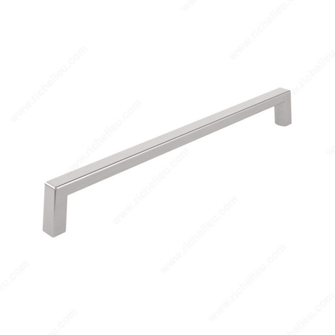 Richelieu 8-in Contemporary Brushed Nickel Cabinet Pull