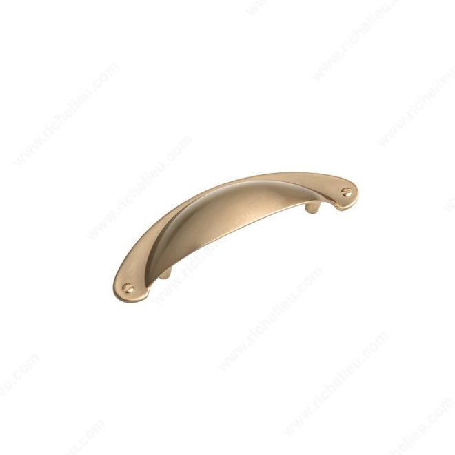 Richelieu 3-in Traditional Polished Bronze Cabinet Pull