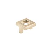 Richelieu Square Cabinet Knob Champagne Bronze