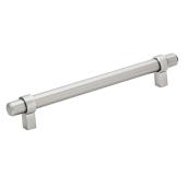 Richelieu Cylindrical Pull Handle - 7 4/5-in - Contemporary - Brushed Nickel