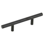 Richelieu Contemporary Metal Pull Handle - 156-mm - Matte Black - Pack of 10