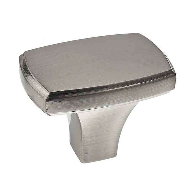 Richelieu Rectangular Cabinet Knob (Brushed Nickel)