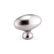 Richelieu Oval Cabinet Knob (Brushed Nickel)