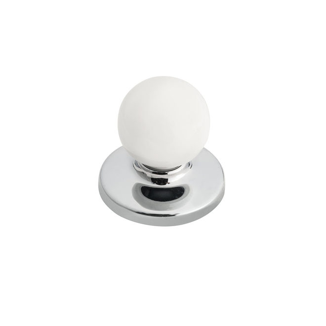 Richelieu Round Cabinet Knob White BP392214030 RONA   16666191 L 