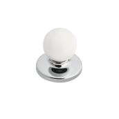 Bouton d'armoire rond Richelieu (blanc)