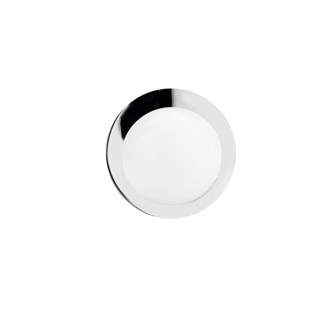 Bouton d'armoire rond Richelieu (blanc)