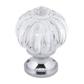 Bouton d'armoire rond Richelieu (cristal clair)