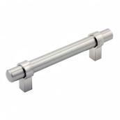 Richelieu Contemporary Metal Pull Handle - 136-mm - Brushed Nickel
