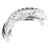 Richelieu Montreuil Cup Pull Handle - Crystal - 96-mm - Clear/Chrome