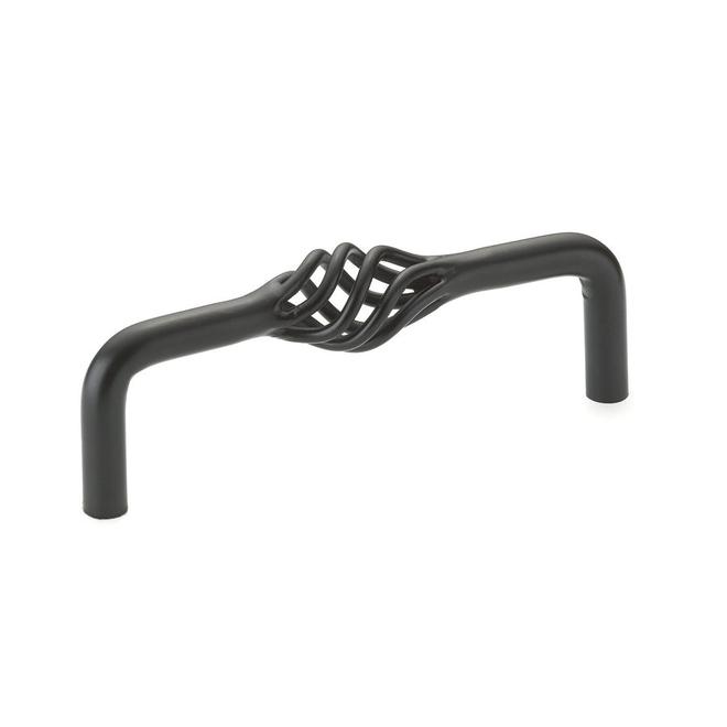 Richelieu 4-in Traditional Matte Black Cabinet Pull