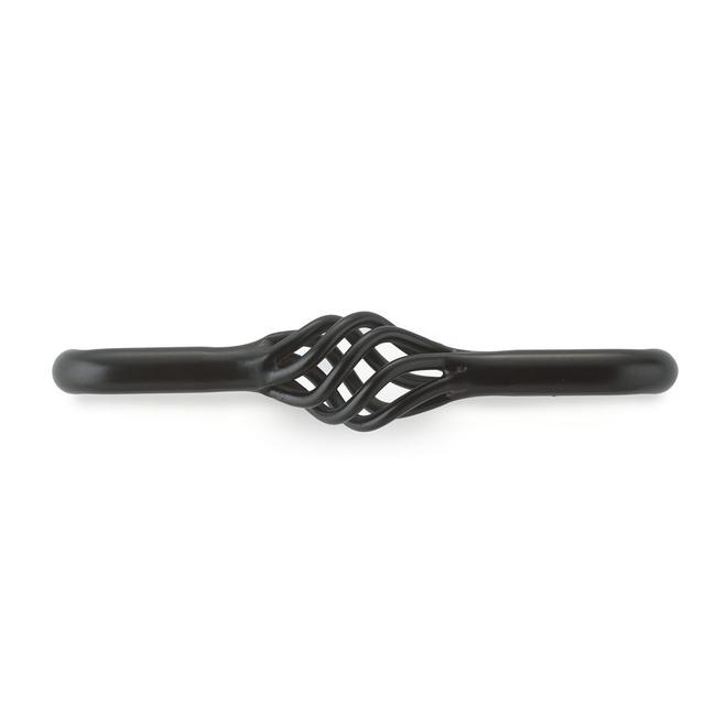 Richelieu 4-in Traditional Matte Black Cabinet Pull