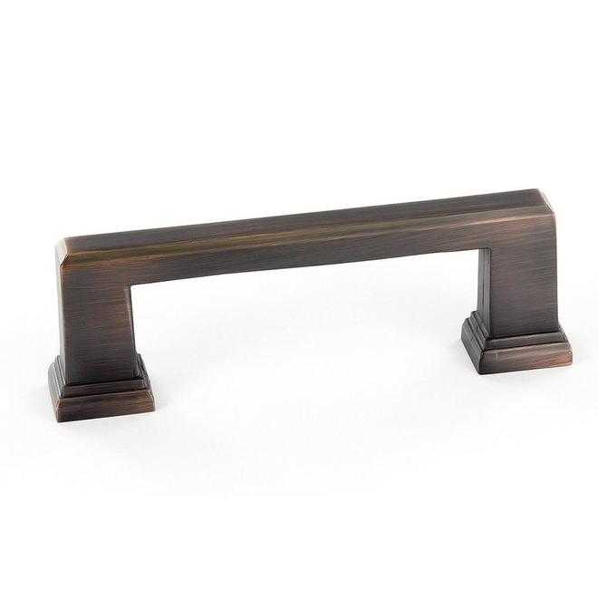 Richelieu 3-25/32-in Transitional Brushed Oil-Rubbed Bronze Cabinet Pull