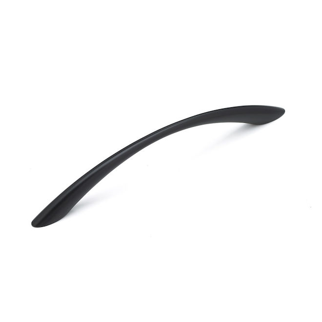 Richelieu 6-1/4-in Contemporary Matte Black Cabinet Pull