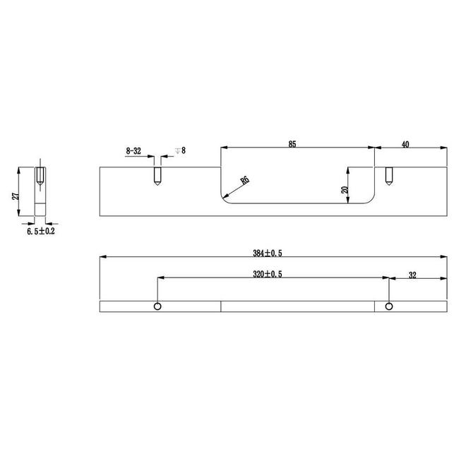 Richelieu 12-5/8-in Contemporary Chrome Cabinet Pull