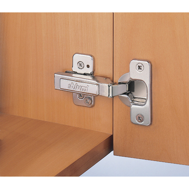 Richelieu Blum 2-Pack Concealed Self-Closing Brushed Nickel Cabinet Hinges