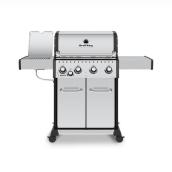 Broil King Baron S 440 PRO IR Natural Gas Barbecue - 40,000 BTU - 4 Burners and Infrared Burner - Stainless Steel