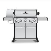 Barbecue Broil King Baron S 590 PRO IR gaz naturel de 70 000 BTU, 5 brûleurs et brûleur infrarouge, acier inoxydable
