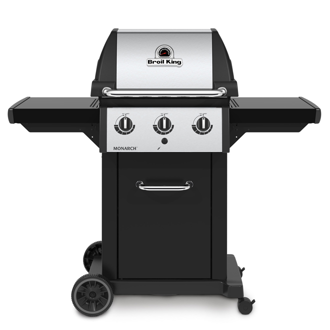 Broil King Monarch 320 30,000-BTU 3-Burner Black Propane Gas BBQ