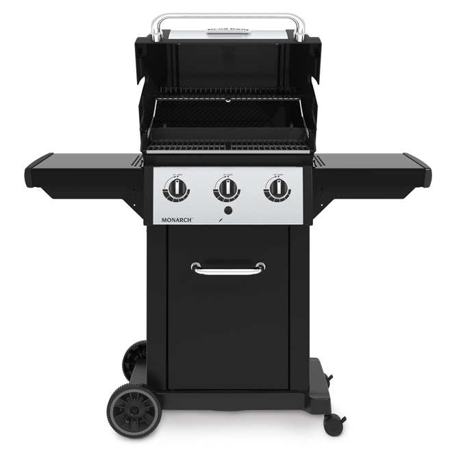 Broil King Monarch 320 30,000-BTU 3-Burner Black Propane Gas BBQ