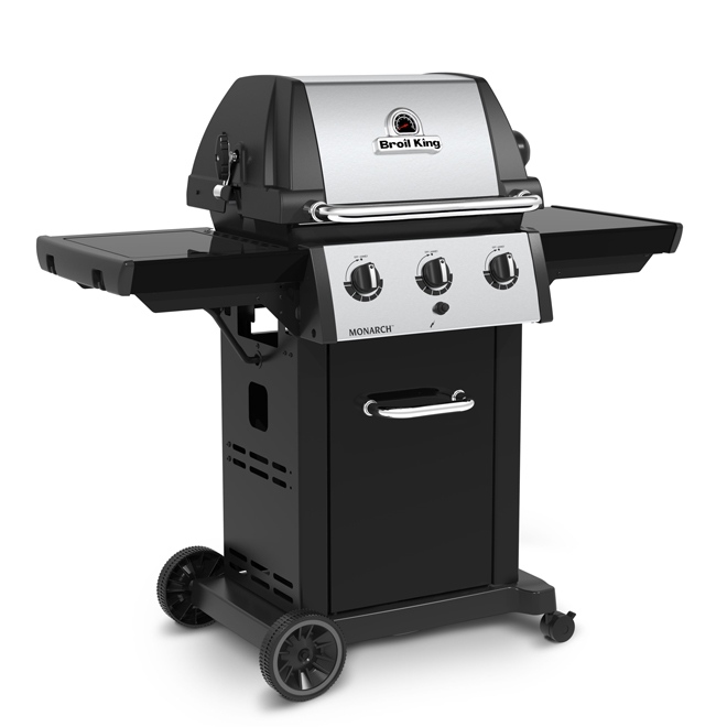 Broil King Monarch 320 30,000-BTU 3-Burner Black Propane Gas BBQ