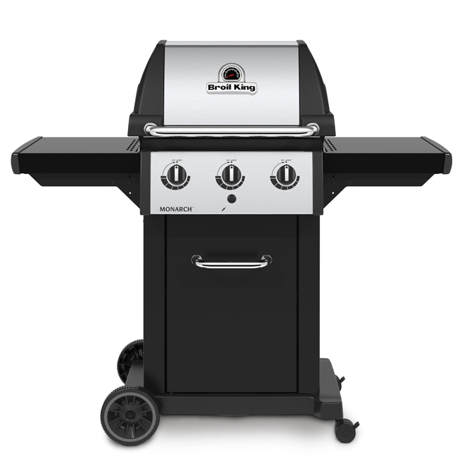 Broil King Monarch 30,000-BTU 3-Burner Black Natural Gas BBQ