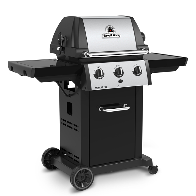 Broil King Monarch 30,000-BTU 3-Burner Black Natural Gas BBQ