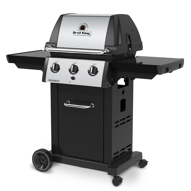 Broil King Monarch 30,000-BTU 3-Burner Black Natural Gas BBQ