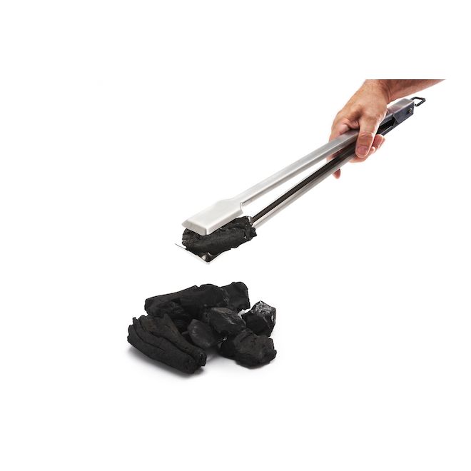 GrillPro Stainless Steel Charcoal Tongs - 20-in