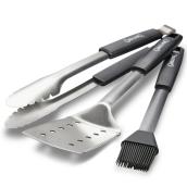 GrillPro Deluxe 3-Piece Stainless Steel BBQ Tool Set